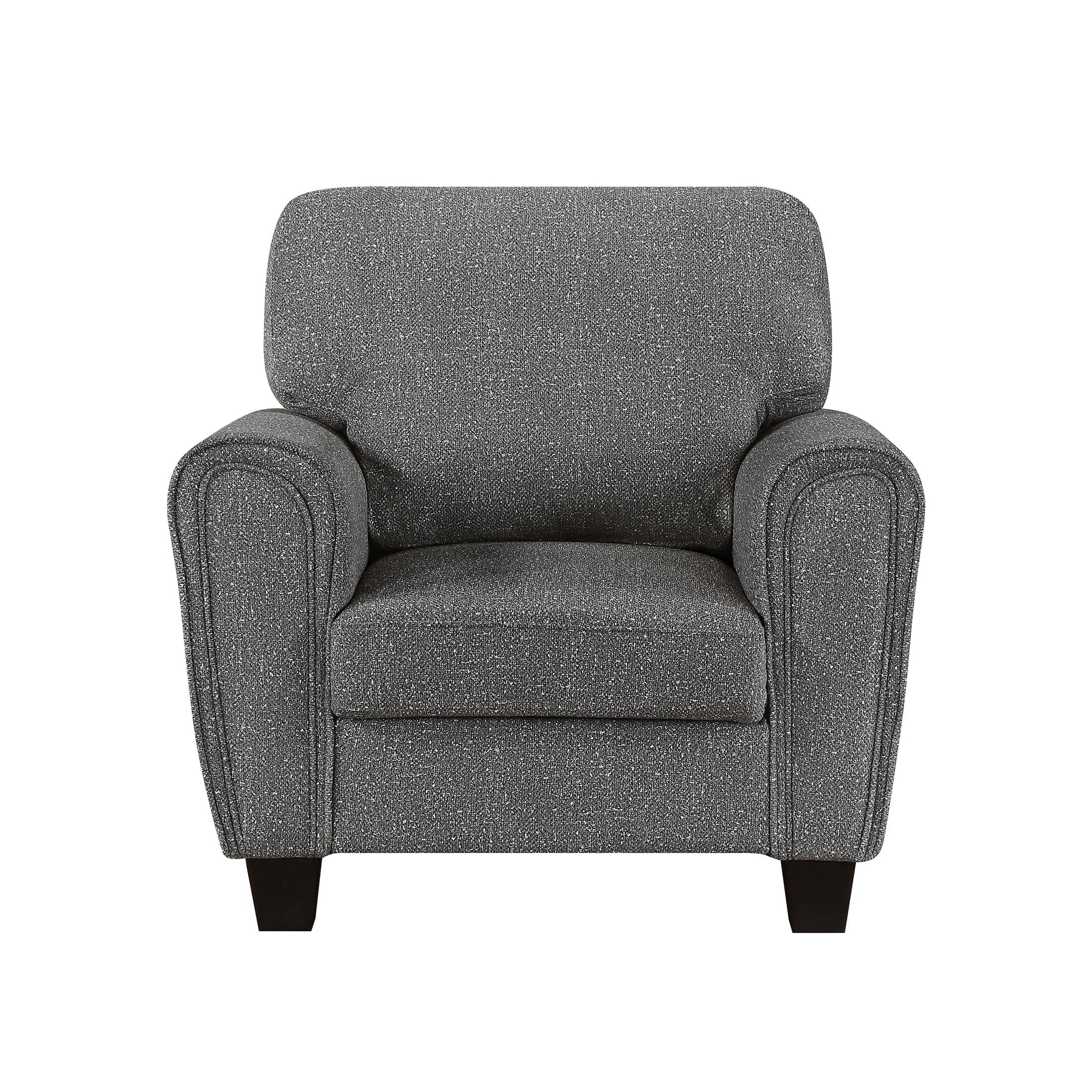 OakvillePark Nyra Chenille Chair, Dark Gray