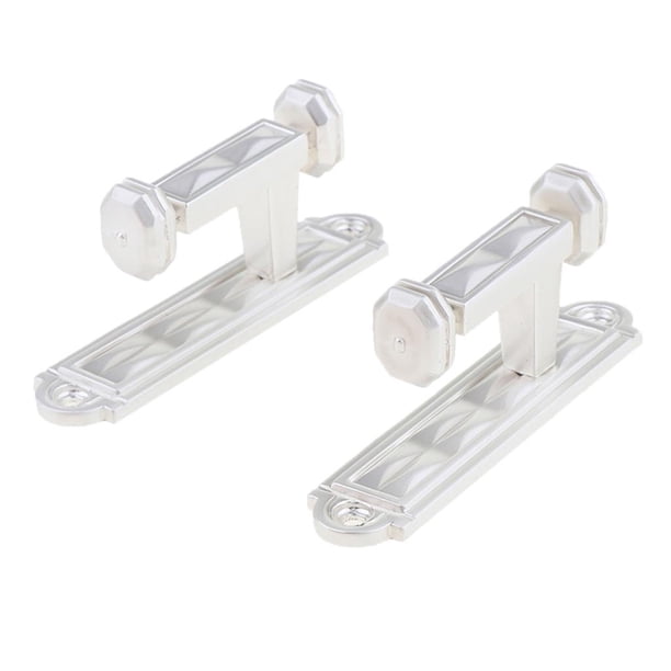 1 sujetadores , de pared para cortinas, plateado_A Plata_a Gloria Gancho de pared Perchero