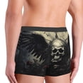thumbnail image 5 of Daiia Vintage Winged Rose Skull Men's Underwear Boxer Briefs, Cotton Stretch Moisture-Wicking Underwear-Large, 5 of 9