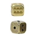 thumbnail image 1 of Miangastore 2Pcs Brass Dice Pure Copper Dice Bar Supplies Playing Game Tool (Random Style), 1 of 8