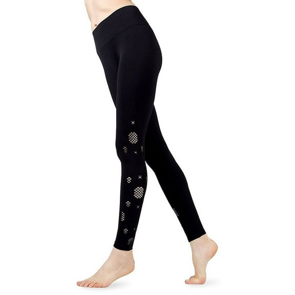 MeMoi Women's Seamless Breathable Leggings with Wide Waistband - Womens - Female