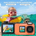 thumbnail image 4 of 4K Underwater Camera 33 FT Waterproof Camera with Dual Screens Selfie 48MP Autofocus Digital Camera for Snorkeling, 4 of 5