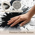 thumbnail image 6 of ODIKA 2'x3' Washable Throw Rug Non-Slip, Low Profile, Flatwoven, Easy Care Contemporary Splash Bold Linework Brushstroke Marbled Grey Abstract Refined for Hallway, Study Room, 6 of 7