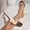 Brown, variant on Chunky Heels for Women Clear Block Heels Sandals Square Toe Open Toe Transparent Strap Comfortable Dress Shoes Slip on Mules Orange 6(37)
