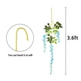 thumbnail image 5 of 12Pack Artificial Wisteria Vine Garland, 3.6 ft/Piece Hanging Wisteria Garland Silk Flowers String for Home Party Garden Wedding Decor, 5 of 9