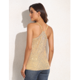 thumbnail image 3 of PrettyGuide Women's All Over Sequin Top Shimmer Strappy Camisole Sparkly Tank Tops Party Shirts, Large, 3 of 7