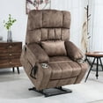 thumbnail image 5 of JUUXO Oversized Lift Chair Lay Flat Recliner, Large Power Lift Chair for Elderly, Extra Wide Heated Massage Chair for Big and Tall in 25.6" Seat Width, 400 lbs, 5 of 13