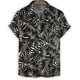 thumbnail image 2 of Camisa negra con estampado 3D de plantas para hombre, camisas hawaianas de manga corta con solapa de verano, blusa holgada con botones de estilo callejero de Harajuku, ropa para hombre, 2 of 5