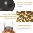 thumbnail image 4 of LAVA Solar Lanterns Decorative Outdoor Waterproof Hanging Garden Lights Sun Solar Lights for Patio Yard Table Decoration Birthday Christmas Gift, 4 of 12