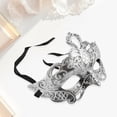 thumbnail image 4 of Unique Bargains 1 Pc Eagle King Party Mask Silver Tone Plastic, 4 of 5