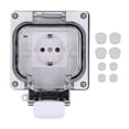 thumbnail image 1 of Toma para exteriores, toma para exteriores IP66, resistente a la intemperie, toma eléctrica impermeable para exteriores, toma para exteriores, salida de alta intensidad NikouMX herramienta, 1 of 8