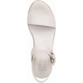 thumbnail image 4 of Naturalizer Womens Stella Open Toe Wedge Sandal Warm White Leather 11W, 4 of 5