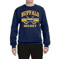 thumbnail image 2 of Wild Bobby City of Buffalo Hockey Fantasy Fan Sports Unisex Crewneck Sweatshirt, Navy, Medium, 2 of 5