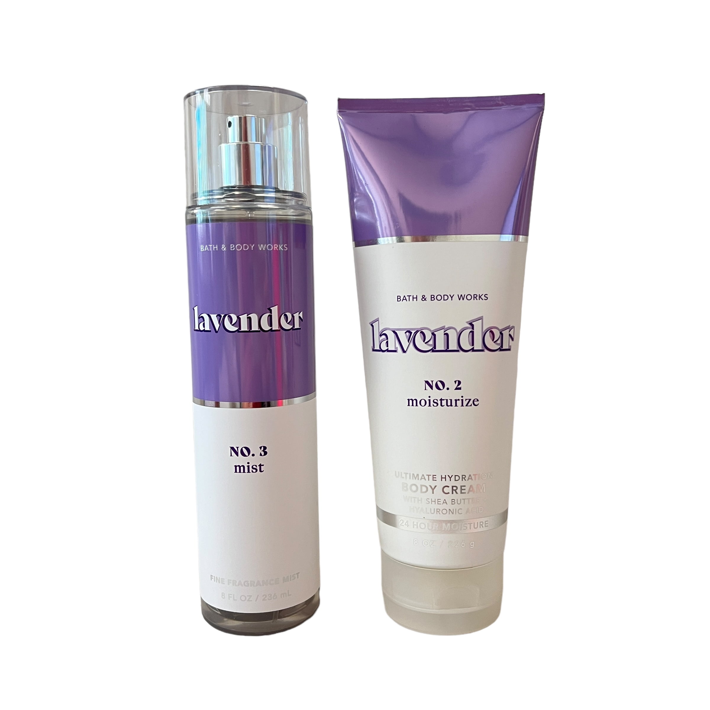 Bath & Body Works Lavender No 3 Mist & Body Cream Set