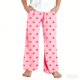 thumbnail image 4 of Pantalones largos para niños, pantalones casuales holgados para estar en casa, pantalones para dormir, pantalones holgados de pierna ancha para niños y niñas, pantalones de poliéster para niños, 4 of 5