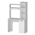 thumbnail image 1 of FM FURNITURE Rumford Computer Desk with Three Shelves Engineered Wood White, 1 of 7