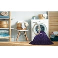 thumbnail image 2 of Ahgly Company Machine Washable Indoor Square Transitional Midnight Blue Area Rugs, 6' Square, 2 of 7