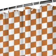 thumbnail image 3 of Orange and White Checkerboard Pattern Shower Curtain 72"x72" ,Bathroom Decorative Shower Curtains Set with 12 Hooks,Modern Waterproof Washable Shower Curtain, 3 of 6