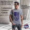 thumbnail image 5 of Greenyef Graphics We The People 1776 Distressed American USA Flag Men's T-Shirt (Gray & Navy Blue, X-Large), 5 of 6