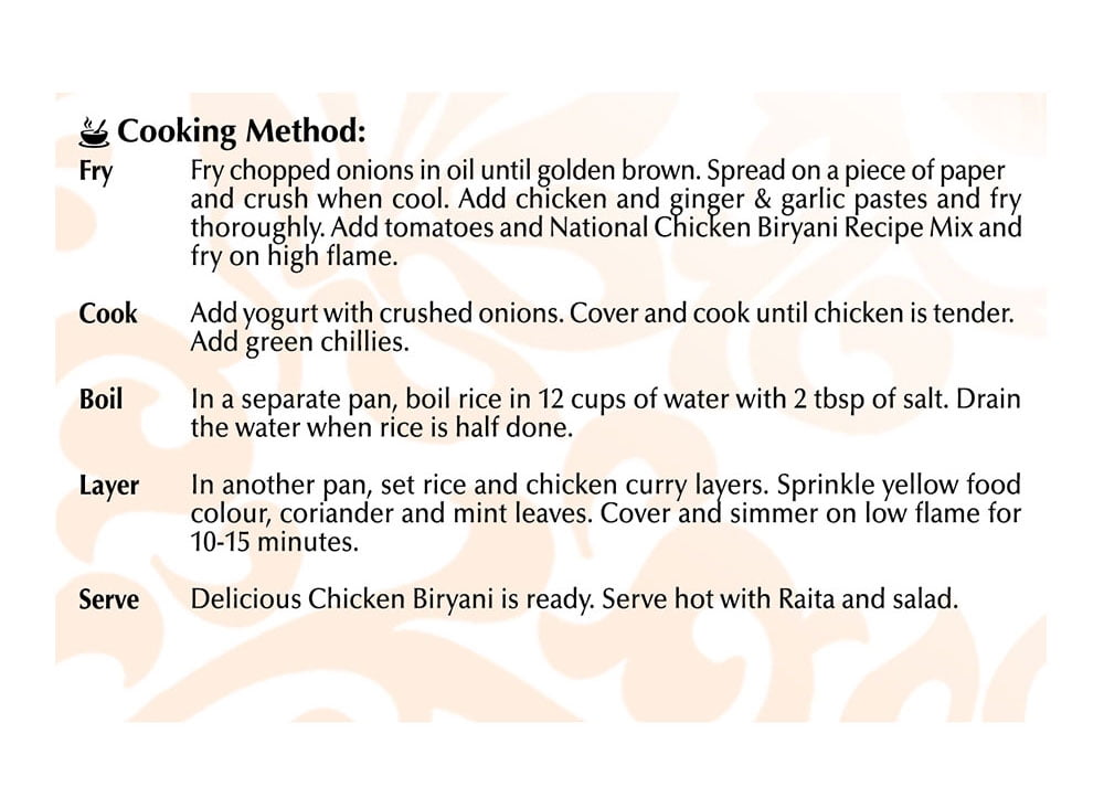 NAT CHICKEN BIRYANI