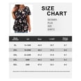 thumbnail image 6 of TIYOMI Ladies Plus Size 4X Swing Flowy Tops Henley Blouses Summer Short Sleeve Buttons Up Tunics Black Floral Dressy Blouses Flower Babydoll Casual Shirts Solid Tee Fall Tunics 4XL 24W 26W, 6 of 6