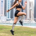 thumbnail image 6 of Lsque Cute Cats Pattern Sport Compression Socks for Men & Women 15-20 mmHg Knee High Nurse Pregnant Running Medical and Travel Athletic, 6 of 6