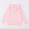thumbnail image 4 of FAOWME Little Boys Girls Sunscreen Sun Protective Hoodie Jacket Lightweight Long Sleeve Sun Shirt For Boys Girls Hiking Outdoor Light Pink 4-5 Years, 4 of 7
