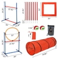 thumbnail image 2 of Dog Agility Training Equipment, Perfect Obstacle Course Backyard Set with Tunnel, 2 Agility Hurdle, 8 Weave Poles, Jump Ring, Pause Box, Toy Balls and Storage Bag, Dog Outdoor Game Sets (87 PCS), 2 of 8