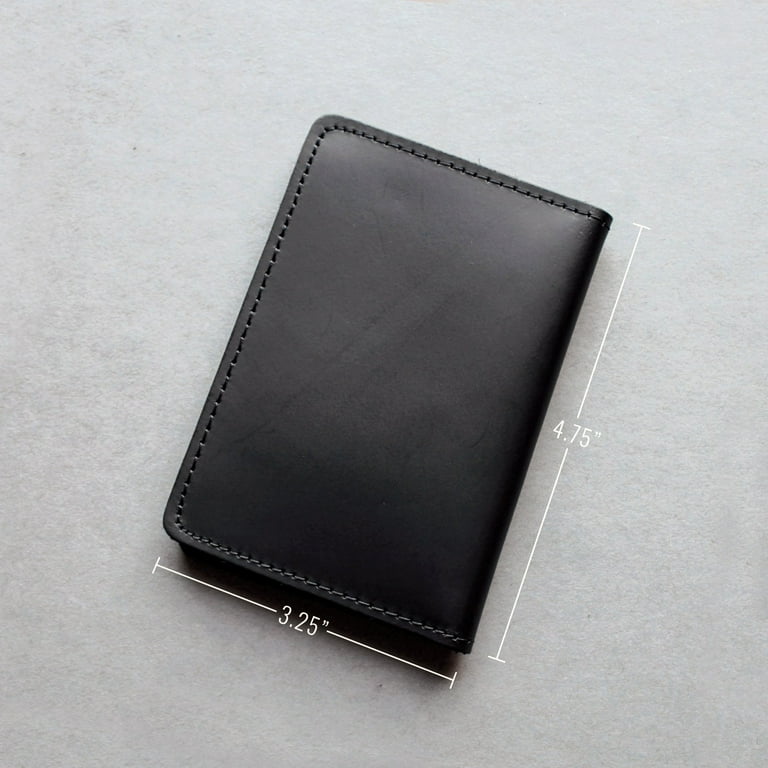 ASR Federal Leather Bifold Minimalist Double ID Card Holder