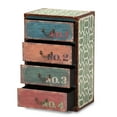 thumbnail image 3 of Baxton Studio Amandine Multicolor 4-Drawer Accent Cabinet Vintage Rustic French Style, 3 of 8