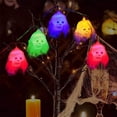 thumbnail image 2 of Decoración de Halloween espeluznante para fiestas en interiores y exteriores, luces de cadena de calabaza fantasmales, luces de esqueleto inquietantes, 2 of 5