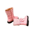 thumbnail image 5 of Fangasis Girl Winter Boots Comfort Mid Calf Boot Zipper Shoes Cold Weather Waterproof Pink 12c, 5 of 5