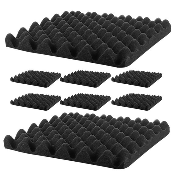 8Pcs Acoustical Wall Panels for Bedroom Sound Absorbing and Soundproof Padding