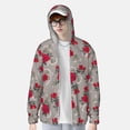 thumbnail image 4 of Fotbe Rose Flowers Men's Women's UPF 50+ Sun Protection Jacket Hooded Cooling Shirt with Pockets Hiking Outdoor Performance-Medium, 4 of 9