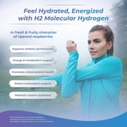 H2 Molecular Hydrogen Water Tablets with Magnesium – 12 PPM Effervescent Hydrogen Tablets for Drinking Water, Supports Hydration, Energy & Metabolism, Raspberry Flavor, 60 Tablets