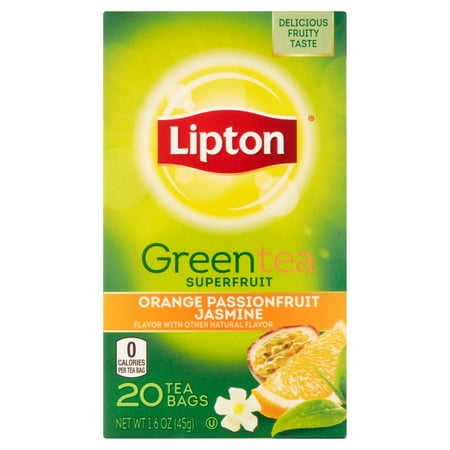 Lipton Sacs orange Passionfruit Thé vert au jasmin, 20 ct