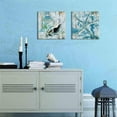 thumbnail image 6 of Vintage Starfish Bathroom Wall Art Teal Beach Room Decor Blue Sea Shell Ocean Painting Canvas Prints Marine Seashell Home Decoration Modern Pictures Artwork Framed Easy to Hang 12 x 12 Inch 2 Panels, 6 of 6
