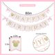 thumbnail image 2 of Pancarta De Feliz Cumpleaños De Ratón, Decoraciones De Cumpleaños De Ratón, Pancarta Rosa Y Dorada, Lazo Para Niña, Primera Decoración Rosa (Banner), 2 of 5