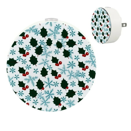 

YZUOUZY Night Lights Plug into Wall Bedroom Lamp Bedroom Lamps Set of 2 Christmas Mistletoe