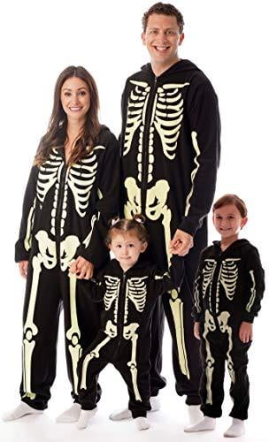 Mens glow in the dark skeleton pajamas Clearance