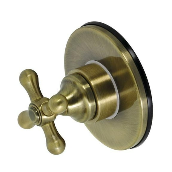 3 Way Diverter Traditional Valve with Trim Kit, Antique Brass