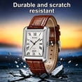 thumbnail image 6 of SKMEI Retro Classic Square Watches for Men Quartz Analog Waterproof Watch Leather Business Casual Mens Wrist Watch, 6 of 8