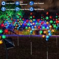 thumbnail image 4 of CMuloiet 4 Set Solar Christmas Snowflake Tree with 80 Multi-Coloured Led Lights for Christmas Decorations Outdoor Waterproof Pathway Landscape Lights for Outside Garden and Yard, 4 of 6