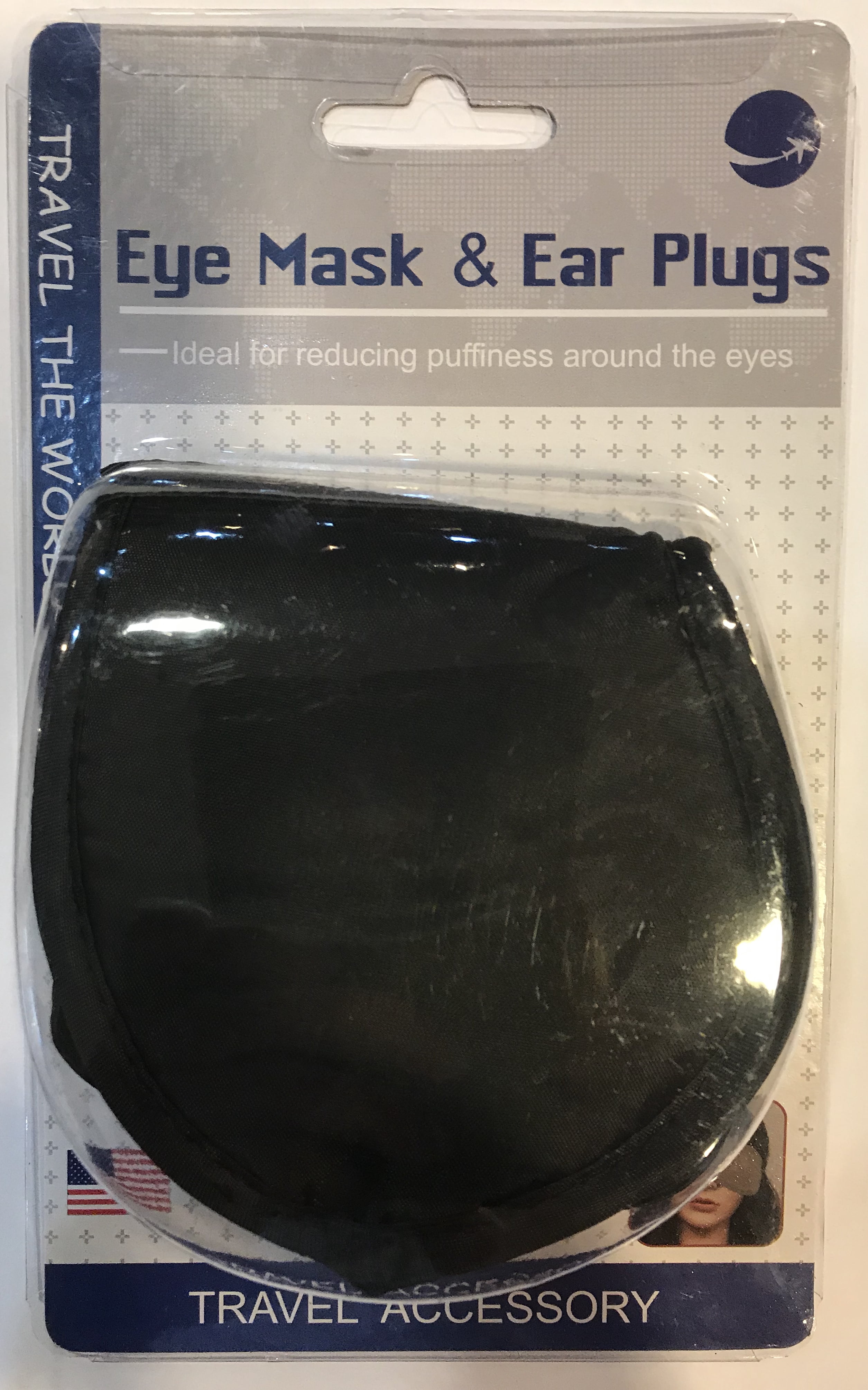 TRAVEL EYE MASK WITH EAR PLUG