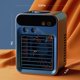 thumbnail image 5 of Aire acondicionado portátil, de tres velocidades y velocidad de spray, ventilador de refrigeración evaporativa portátil con spray para el hogar, dormitorio, oficina (azul), 5 of 5
