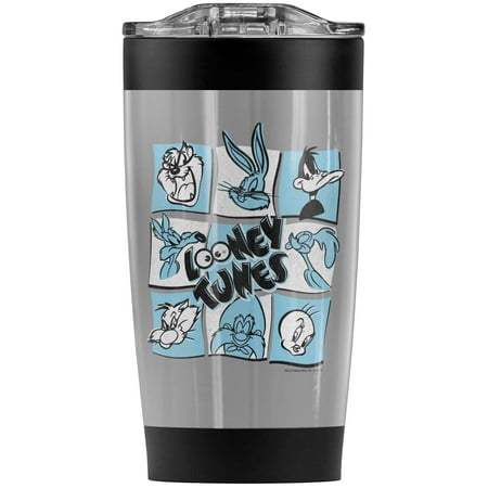 

Looney Tunes The Looney Bunch Stainless Steel Tumbler 20 oz Coffee Travel Mug/Cup Vacuum Insulated & Double Wall with Leakproof Sliding Lid | Great for Hot Drinks and Cold Beverages