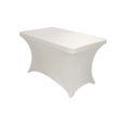 thumbnail image 2 of LA Linen TCSpandex48x24x30_WhiteX11 LA Linen Rectangular Spandex Tablecloth, 48 by 24 by 30-Inch, White, 2 of 2
