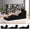 Black, variant on Yoga Chaise Lounge Indoor, Ergonomic Reading Chair for Adults, Multifunctional Foam Recliner for Living Room,Adjustable Footrests & Lumbar Support Pillow,Yoga Chair(Black)