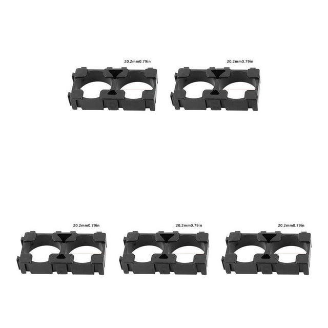 serony 20pcs Rechargeable Battery Holder Li -ion Battery Cells Combined Frame ABS Plastic Batteries Bracket Stand 18650mAh 2 link 5Set