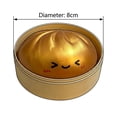 thumbnail image 6 of Crazy Fun RMS Dumpling Squishy Toy, Soft Tactile Squeeze Sensory Fidget Novelty Play, Christmas Gifts for Tabletop Display and Daily Pocket Fun, Gold, 6 of 7
